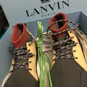 Lanvin Multicolor High-Top Sneakers